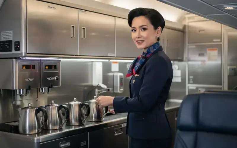 Trabajadoras en aviones: azafatas y auxiliares de vuelo Trabajadoras en aviones